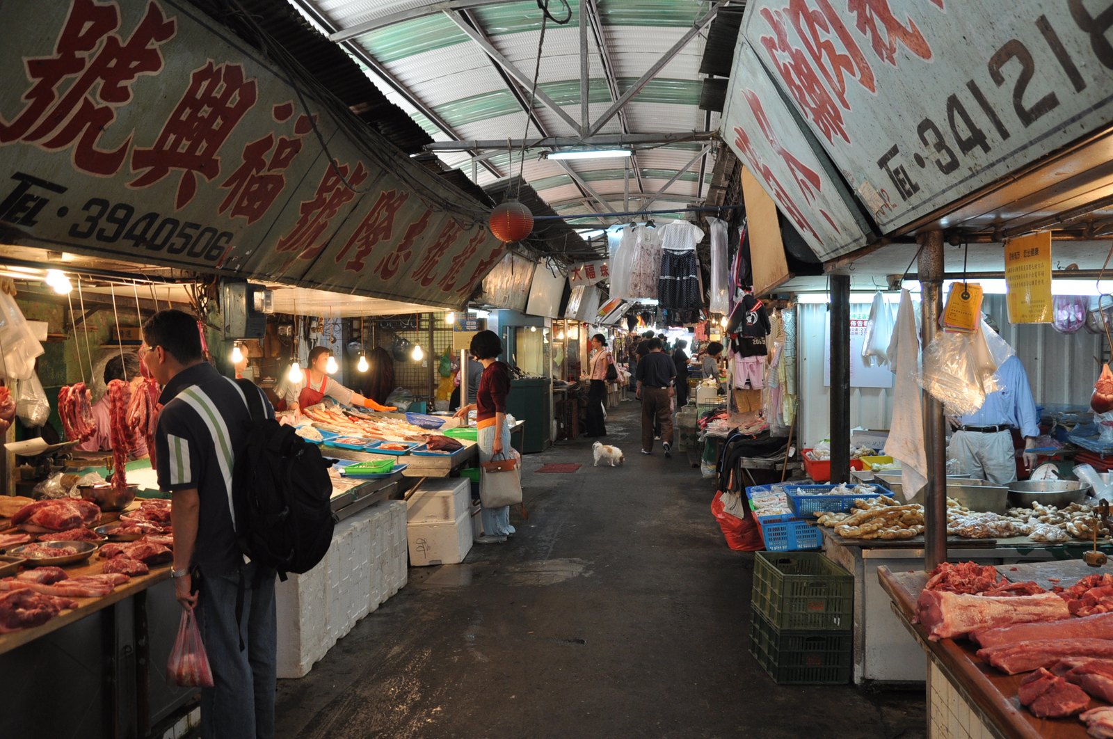 Inside Taipei's Dongmen Market, 21 March 2009 — the neighbourhood where 東門鴨莊 opened on Jinshan South Road in 1979 and built forty years of roast-meat trade