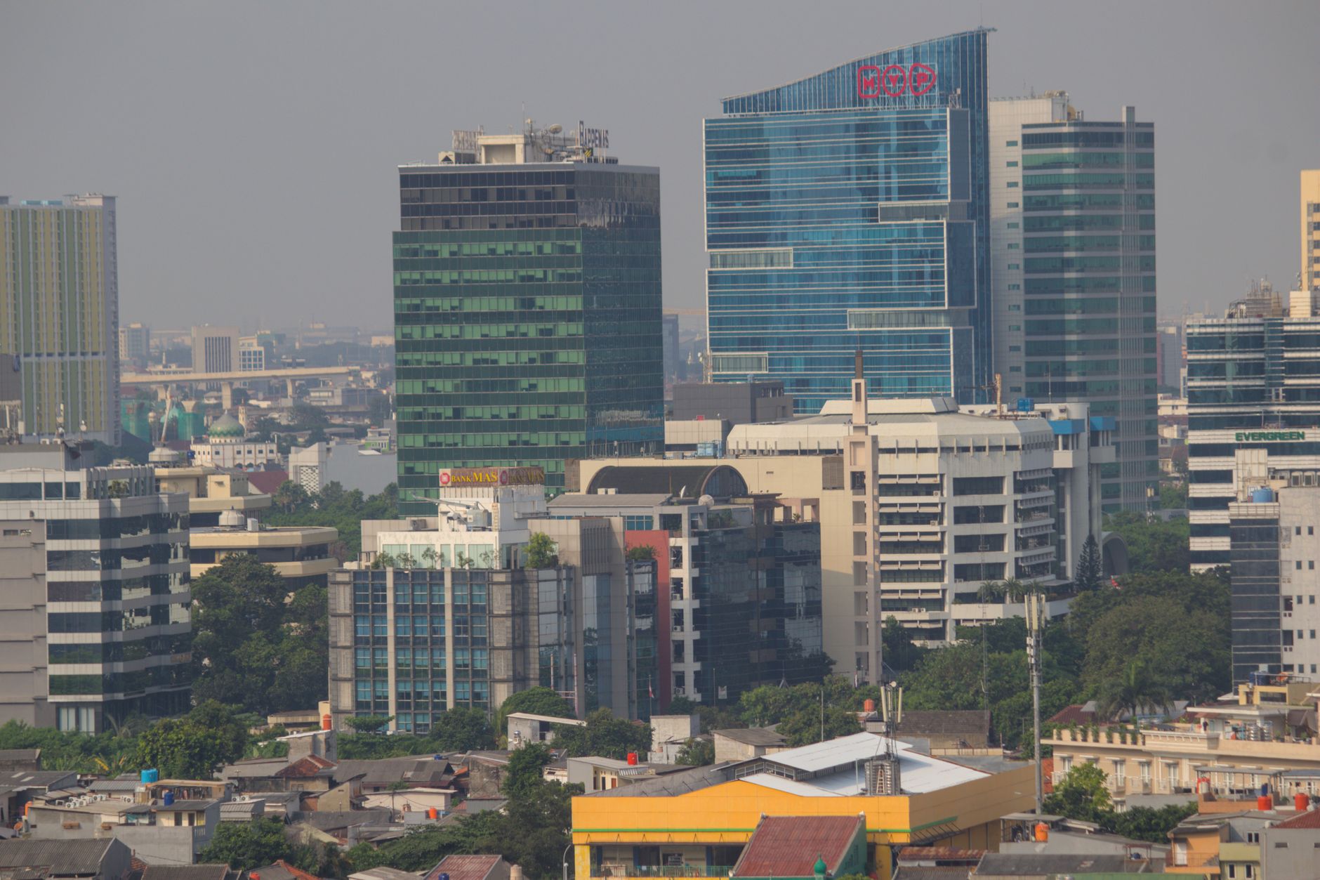 The Jakarta skyline
