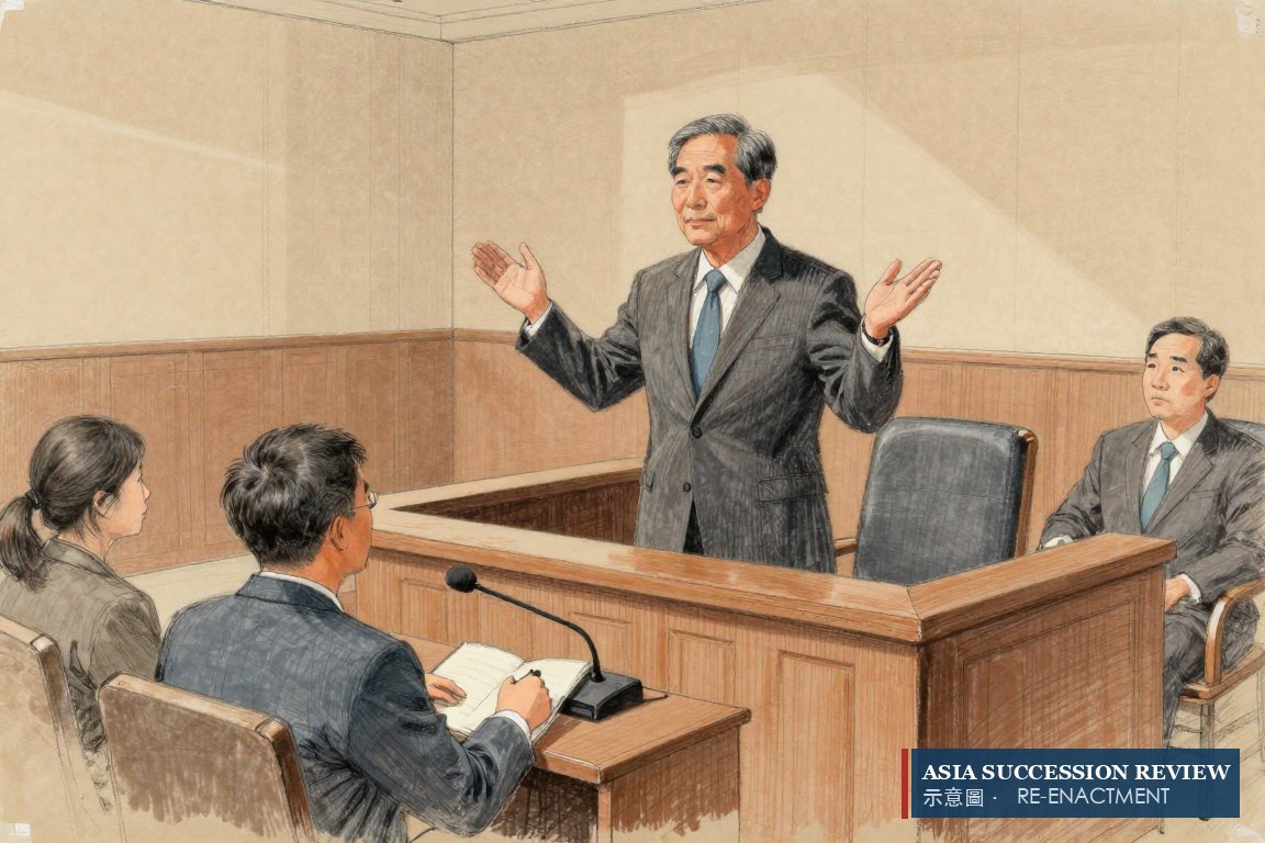 年邁主席在證人席上攤開雙手——他不知道公司歸誰所有。