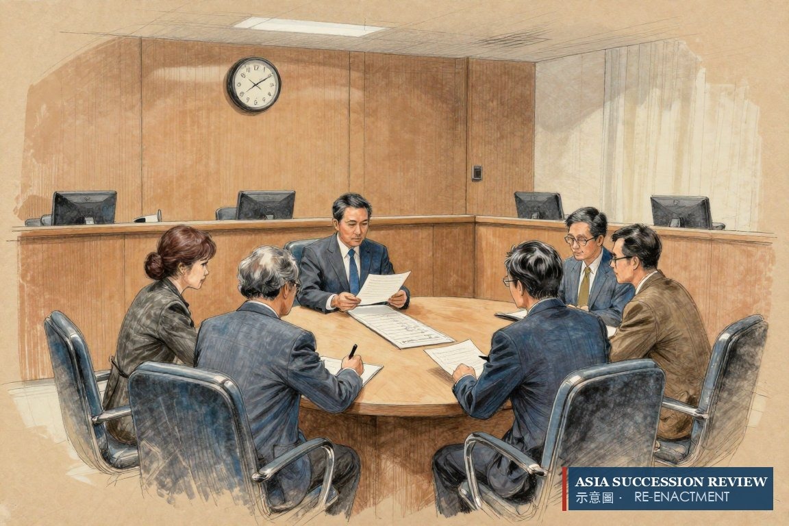 Executors hear the will read: fixed legacies, monthly payments, residue held twenty years.