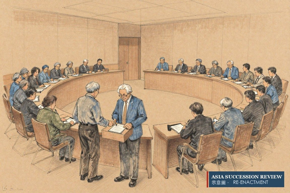 Thirty-one parties sign a global settlement brokered by two senior public figures in 2012.