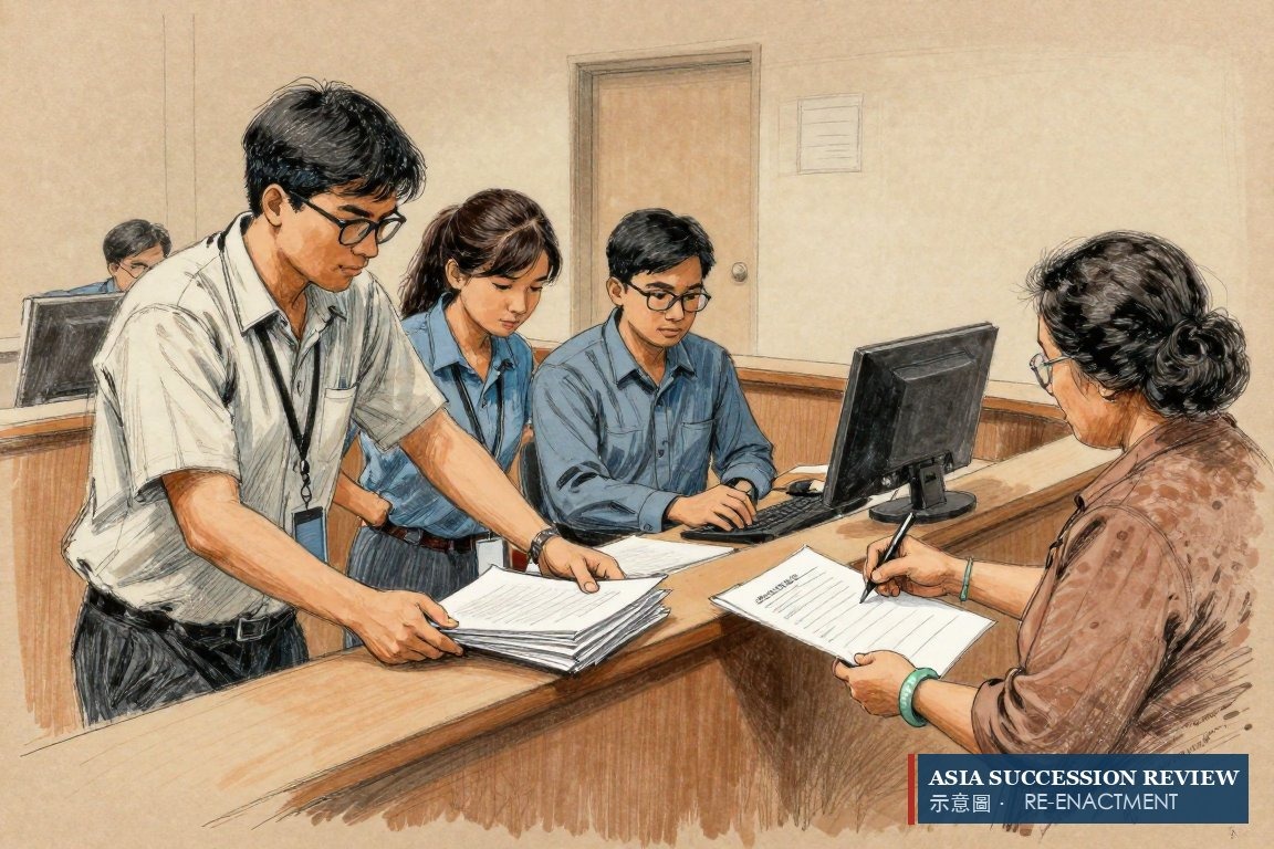 Grandchildren and an aunt file separate writs at the court counter, opening two fronts.
