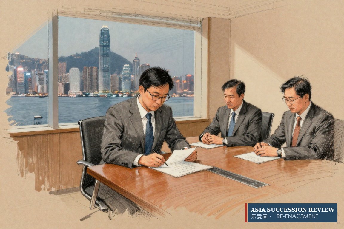 A company secretary tables the announcement in Hong Kong: 259,000,000 shares sold at HK$10.62 the day before.