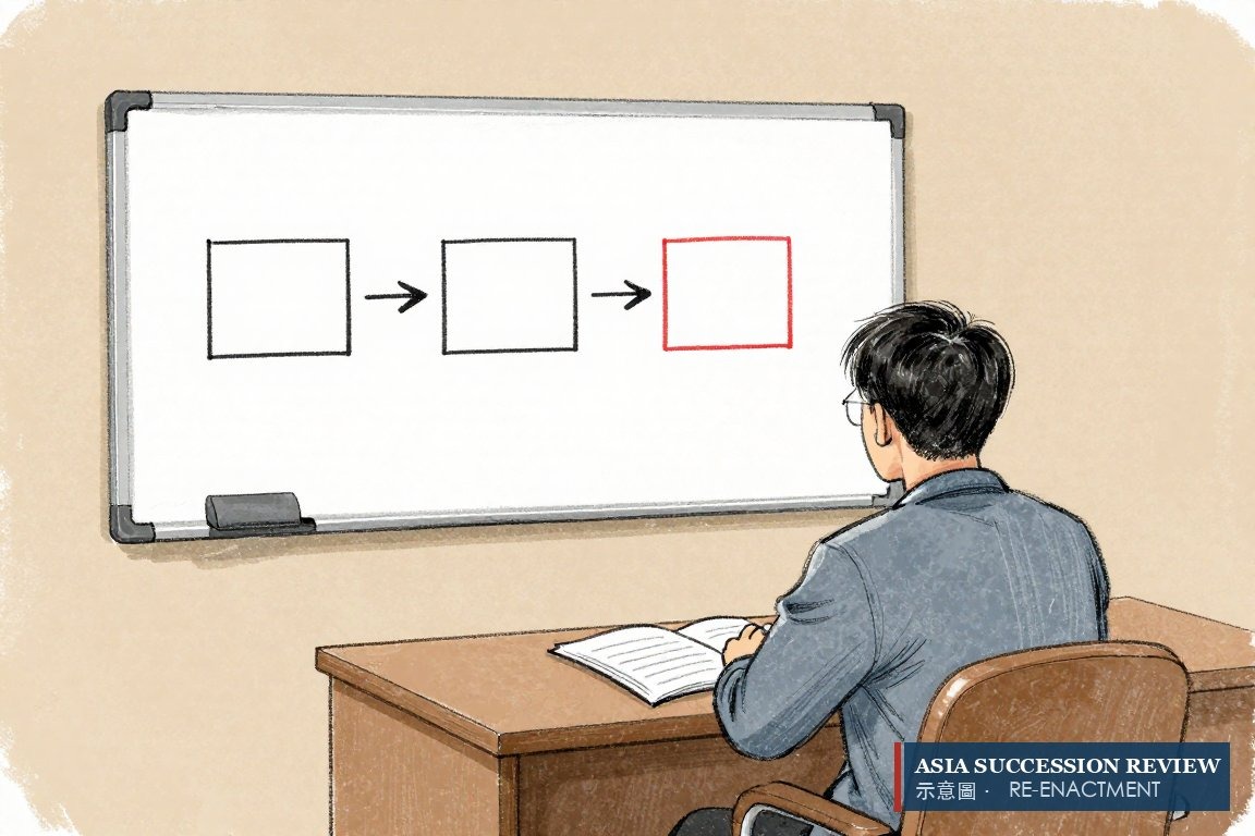 Tiga kendaraan memegang sepertiga sama besar: trust menyingkirkan saudara itu, bukan cabang keluarganya.