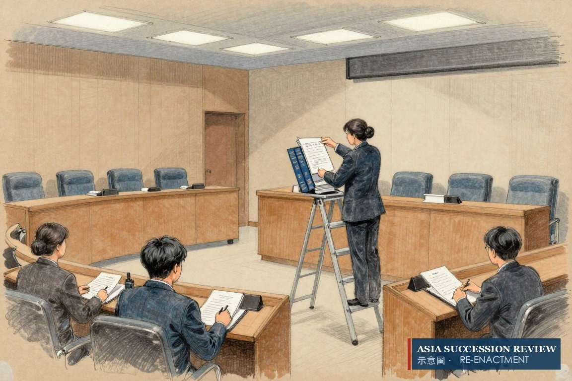 A clerk swaps one page into a statute binder — article 1115 amended from 17 March 2026.