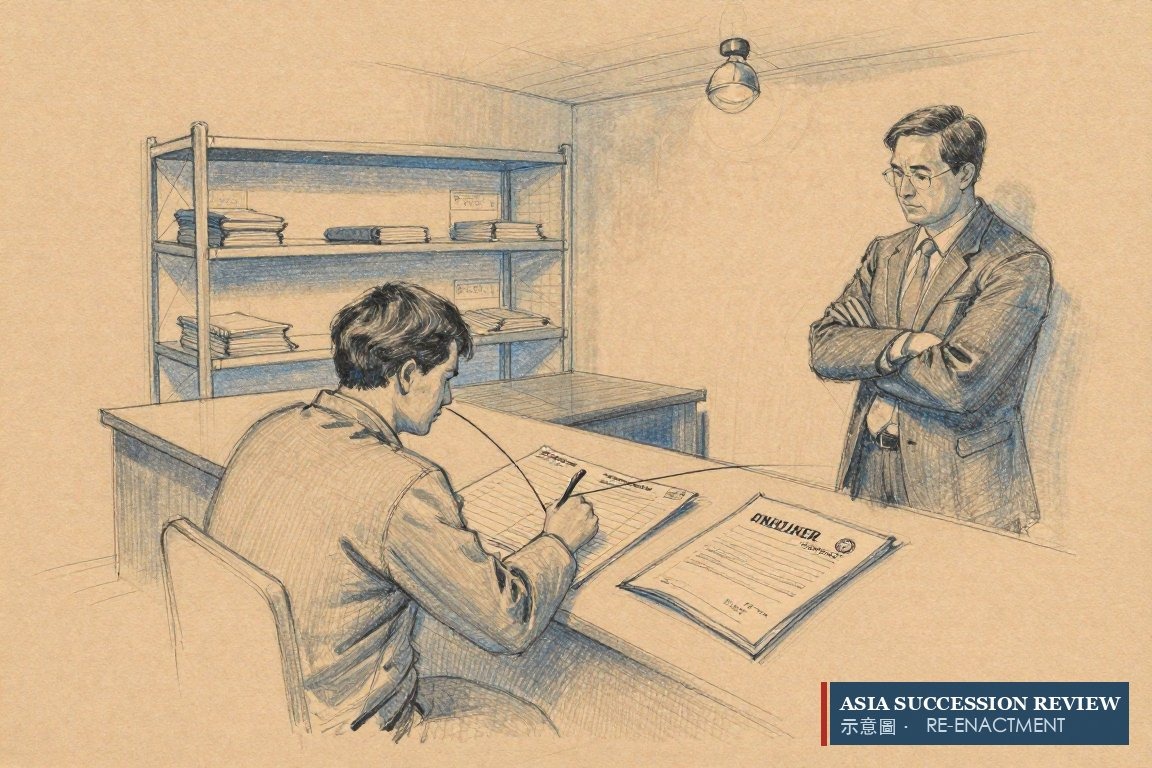 A clerk strikes out a nomination register entry beside a bank charge — section 133(7)(a), revoked on encumbrance.