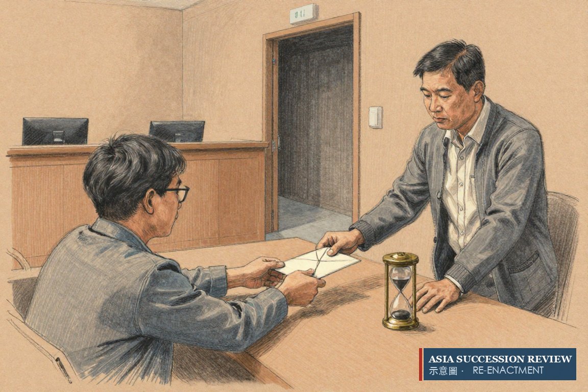 僵局交给保护人，沙漏开始流动：固定天数，然后仲裁。