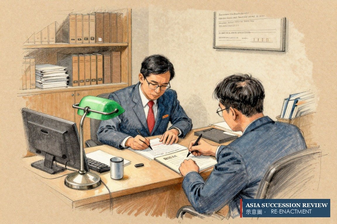 登记官在被涂改的权状旁划去一条登记——第46(2)(a)条，伪造可击破业权。
