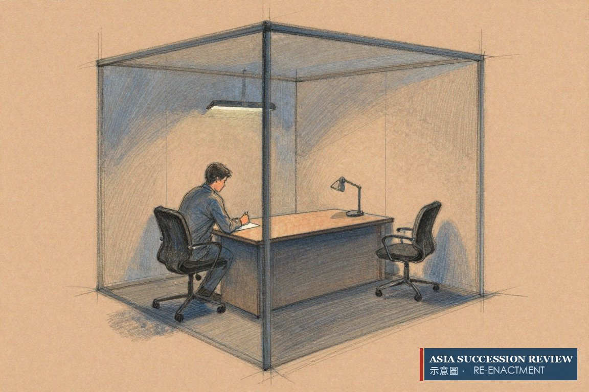 Seorang pendiri sendirian di kantor kaca dengan kursi kedua kosong di dinding: satu direktur, satu kursi tak pernah terisi.