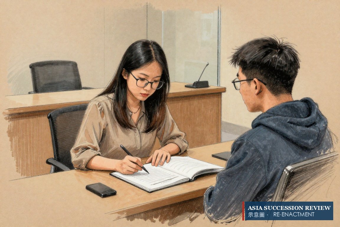 Sekretaris perusahaan menunjuk klausul dalam anggaran dasar terjilid saat pendiri memperhatikan: satu direktur residen, satu kursi kosong.