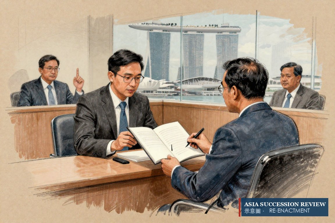 A company secretary hands over a constitution marked with a ribbon: the owner's veto on the chairman, lawfully written in.