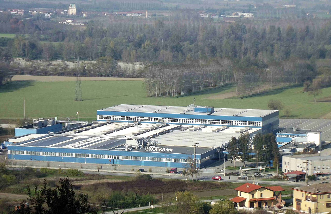The Luxottica plant at Lauriano, Italy