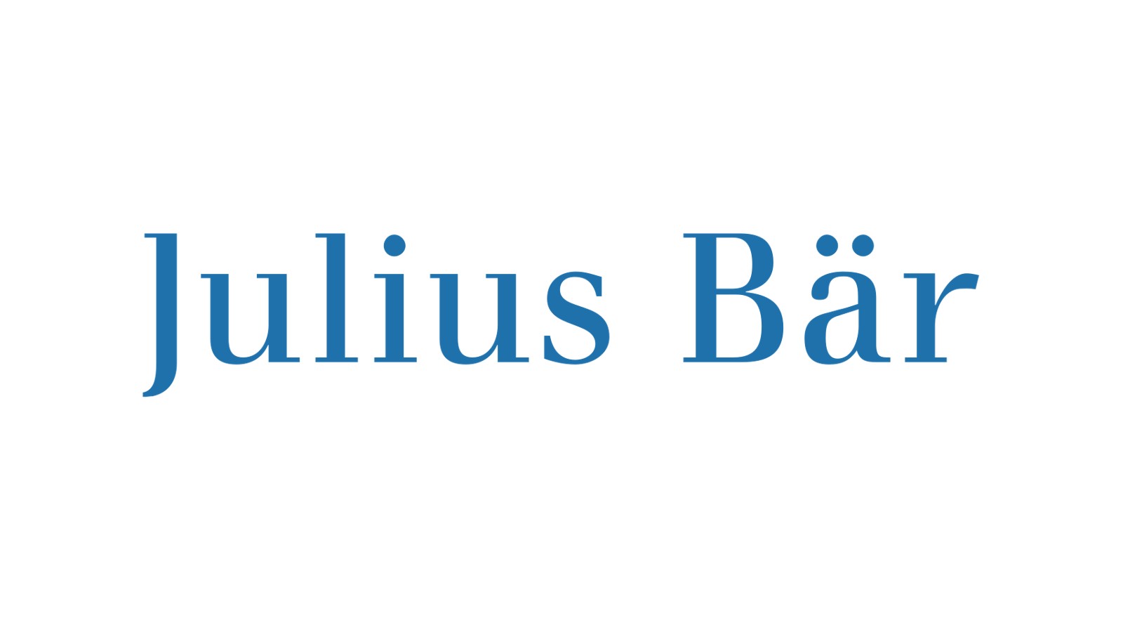 The Julius Bär logo in blue serif lettering. Julius Baer Trust Company (Singapore), the bank's trust arm, is the trustee of the Moss Trust