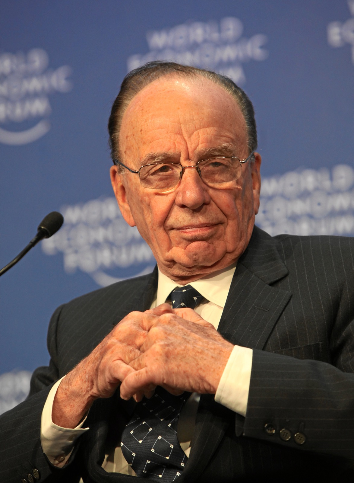 Rupert Murdoch, then chairman and chief executive of News Corporation, at the World Economic Forum in Davos, 2009